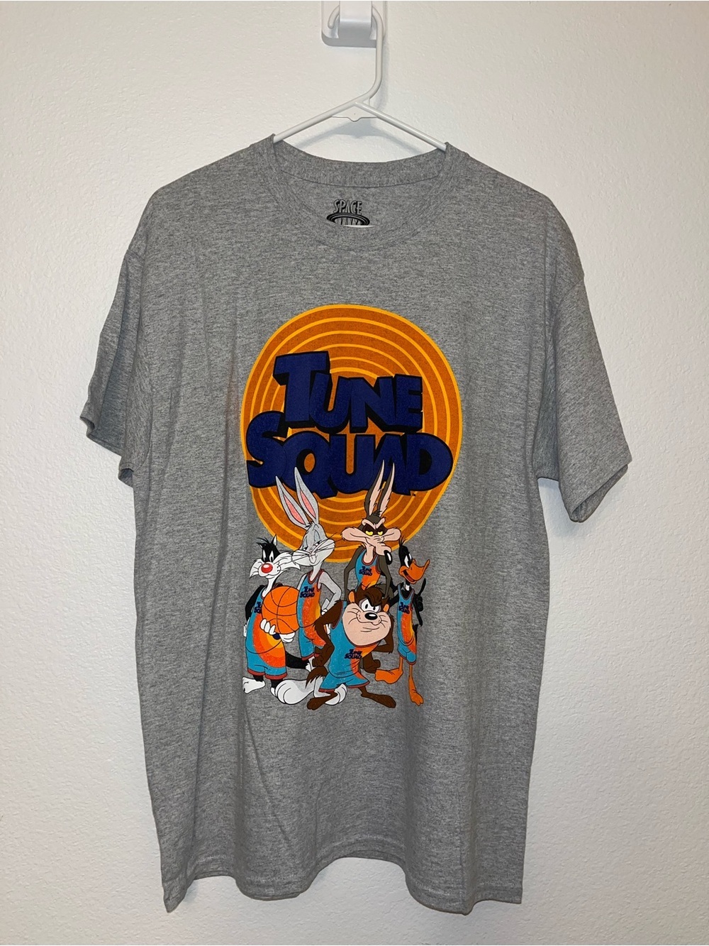 Space Jam Tune Squad Graphic Tee Gray Looney Tunes Shirt L